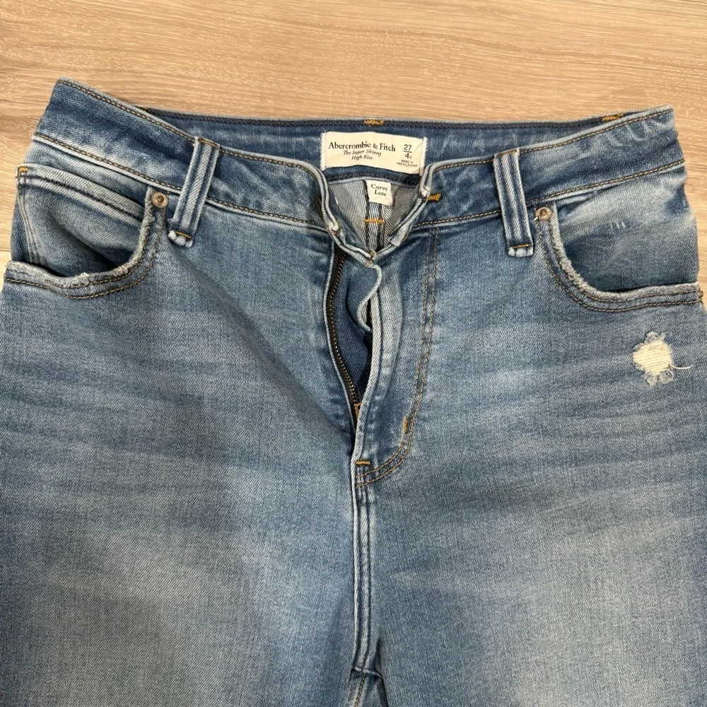 Abercrombie & Fitch Super Skinny High Rise Jeans – Size 27 Short - Picture 5 of 9